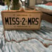 Aldo wedding bride crossbody white miss to mrs license plate novelty purse bag