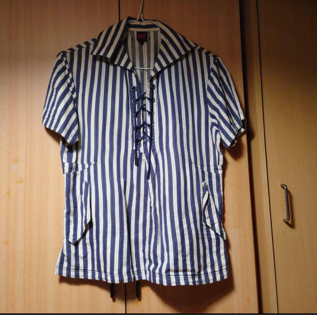 Jean Paul Gaultier Striped Polo Shirt Size 50