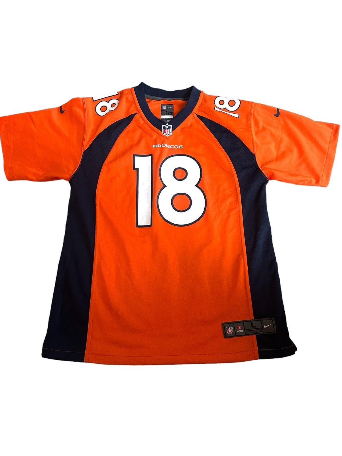 Youth Boy Nike NFL Denver Broncos Manning 18 Jersey Large 14/16