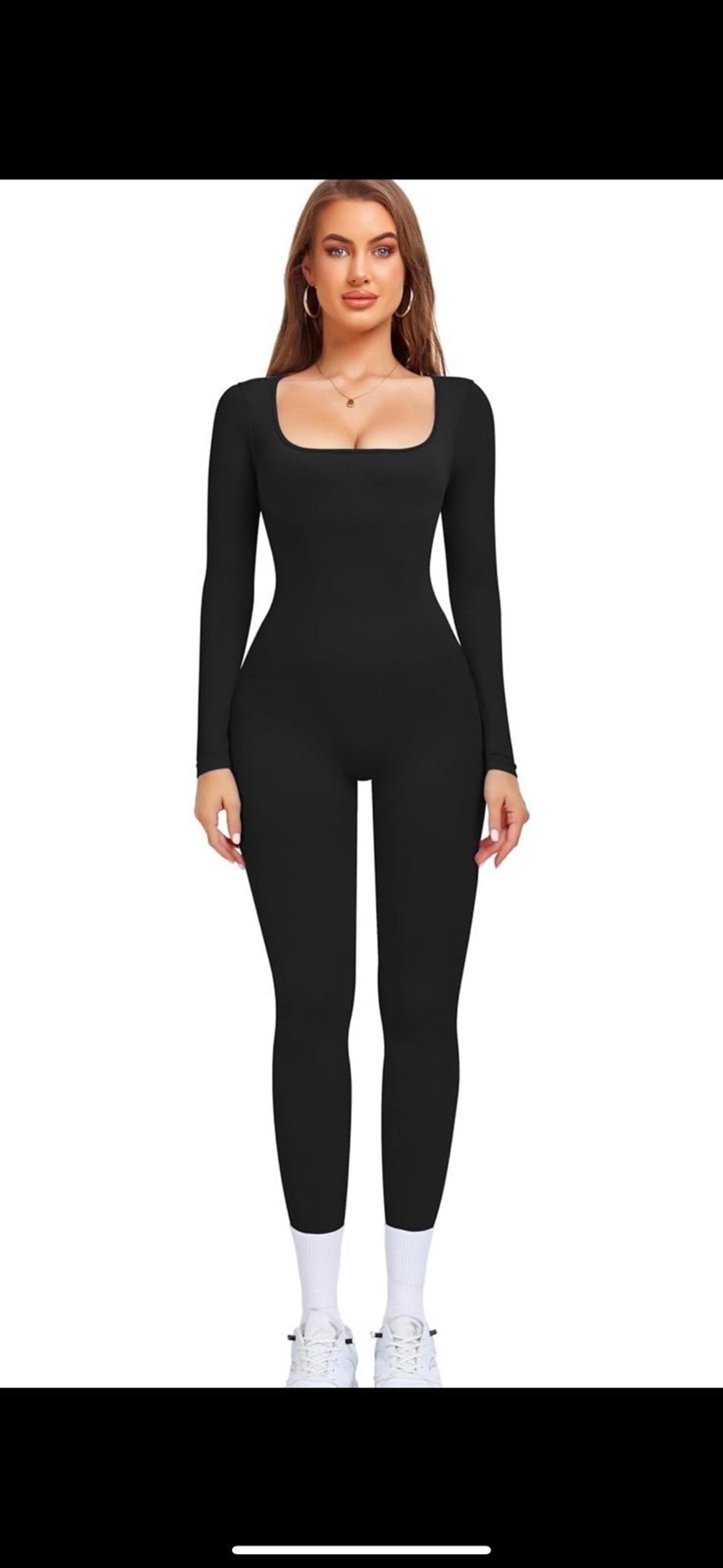 Jumpsuit Size large Women’s bodycon Sexy One Piece Outfit Romper NEW Black