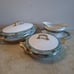 Set of 3 VTG WM Guerin and Co Limoges France Covered Serving Bowls & Gravy boat