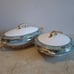 Set of 3 VTG WM Guerin and Co Limoges France Covered Serving Bowls & Gravy boat
