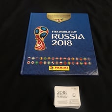 PANINI ALBUM RUSSIA 2018 HARD COVER EMPTY + LOT OF 194 STICKERS