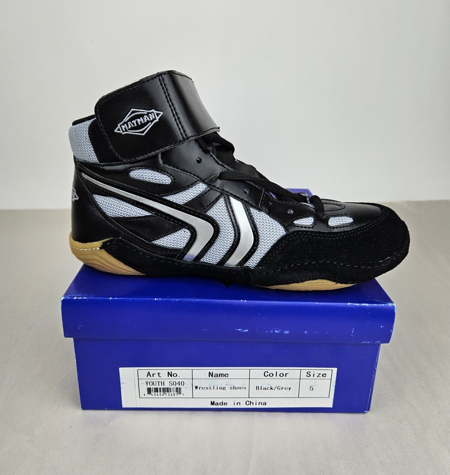 Matman Wrestling Shoes S040 Split-Sole Design Youth Sz 5