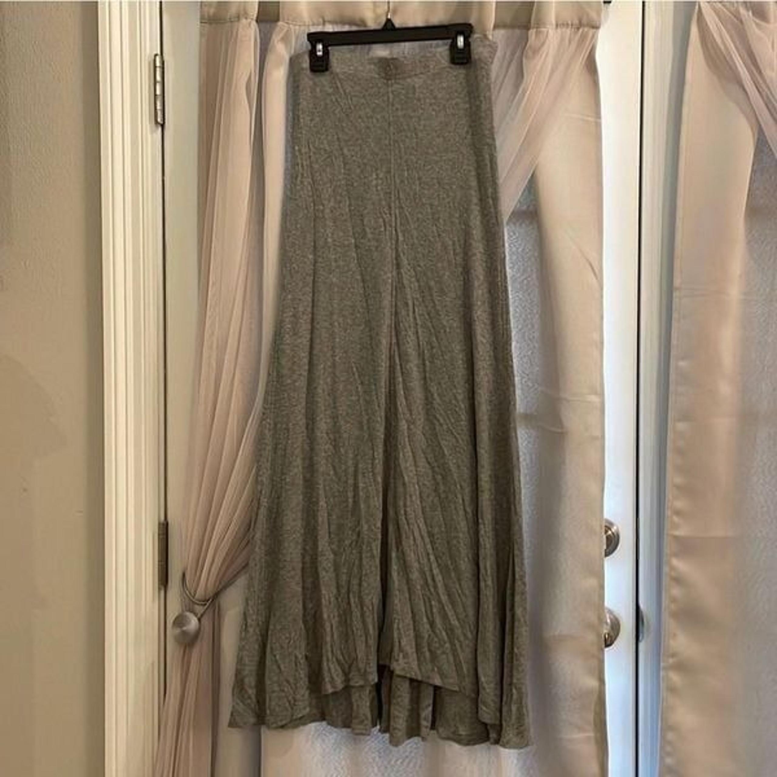 BCBGMaxAzria Heather Gray Sydnee Maxi High Low Jersey Knit Skirt Size XS