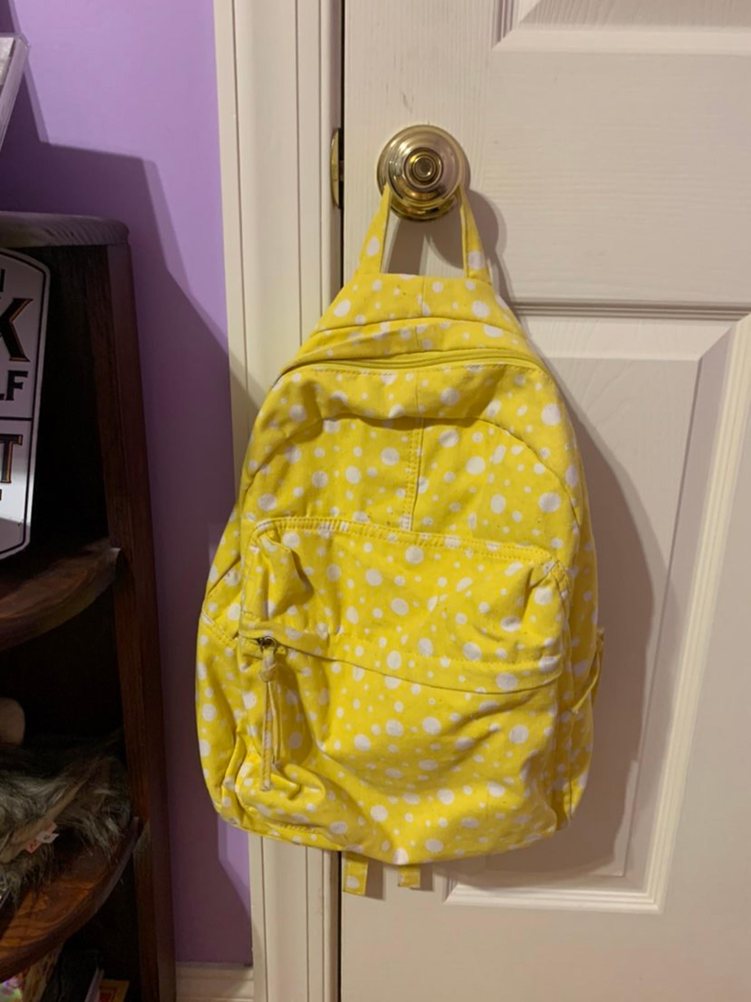 Urban Outfitters BDG Yellow Backpack with White polka dots