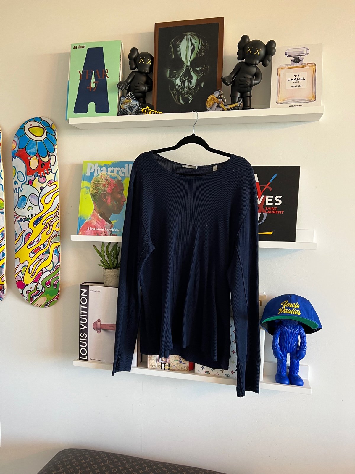 London Vince exclusive sz L Navy long sleeve