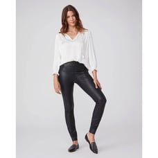Paige Sheena Vegan Leather Legging - Black - M