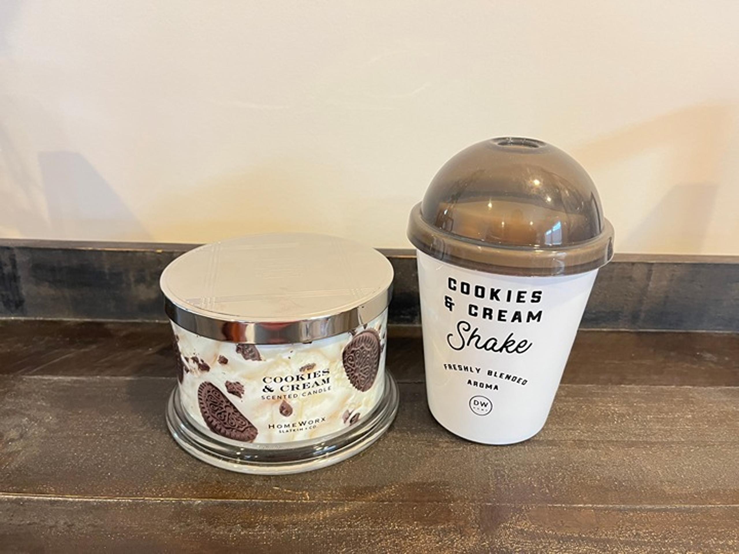 HomeWorx Slatkin & Co and DW Home Cookies & Cream Candle Bundle - New!