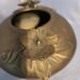 Vintage Floral Double Lily pad Brass Bowl Pot Vase Vessel Heavy Rose Vase MCM