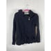 Aran Crafts 100% Merino Wool Zip Up BlackSweater Coat Jacket Womens Sz M IRELAND