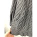 Aran Crafts 100% Merino Wool Zip Up BlackSweater Coat Jacket Womens Sz M IRELAND