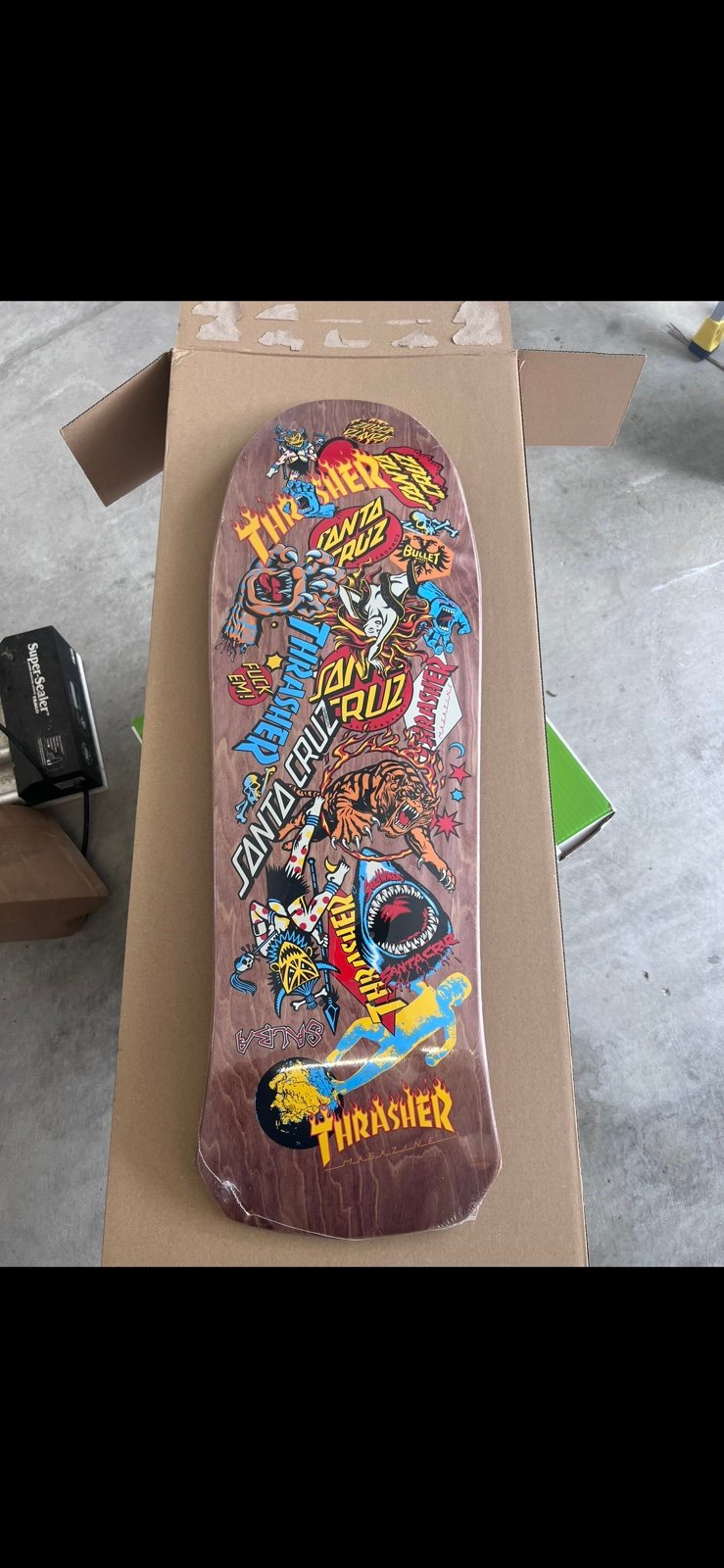 Santa Cruz Trasher x Steve Alba oops Skateboard Deck