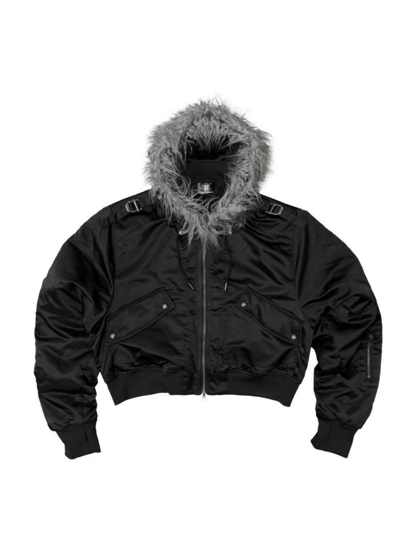 入荷nowオンラインストア Rosen Kreuz] MA-1 HOOD FUR 2WAY CROPPED ジャケット・アウター