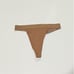 SKIMS Cotton Rib Thong Camel Size Large
