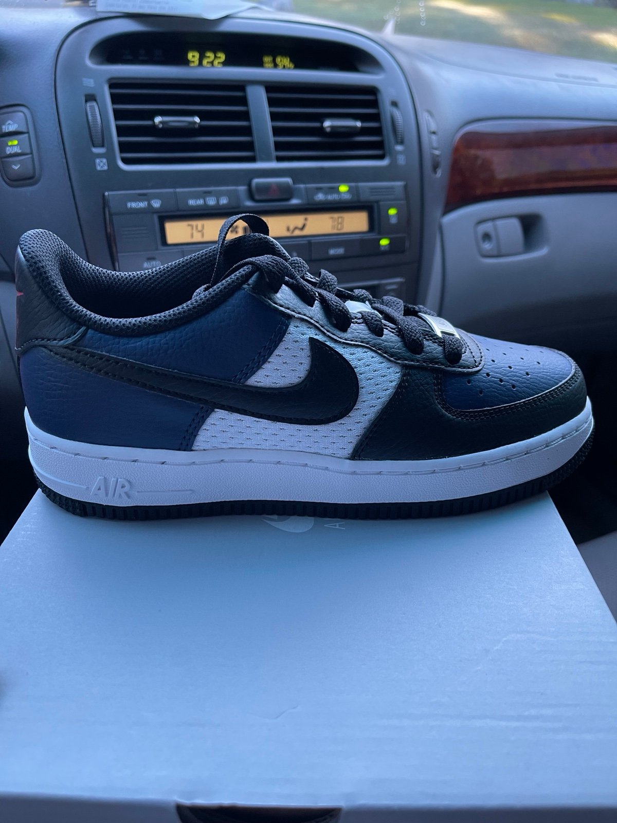 Nike Air Force 1 GS Midnight Navy/ Black White Marine
