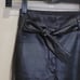 Aritzia Babaton Faux Leather Tie Belt High Waisted Pants in Black Sz 00