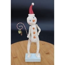 Janell Berryman's Pumpkinseeds Folk Art Charmin Snowman 2008 Rare