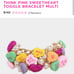 Betsey Johnson Think Pink Bracelet & Necklace set