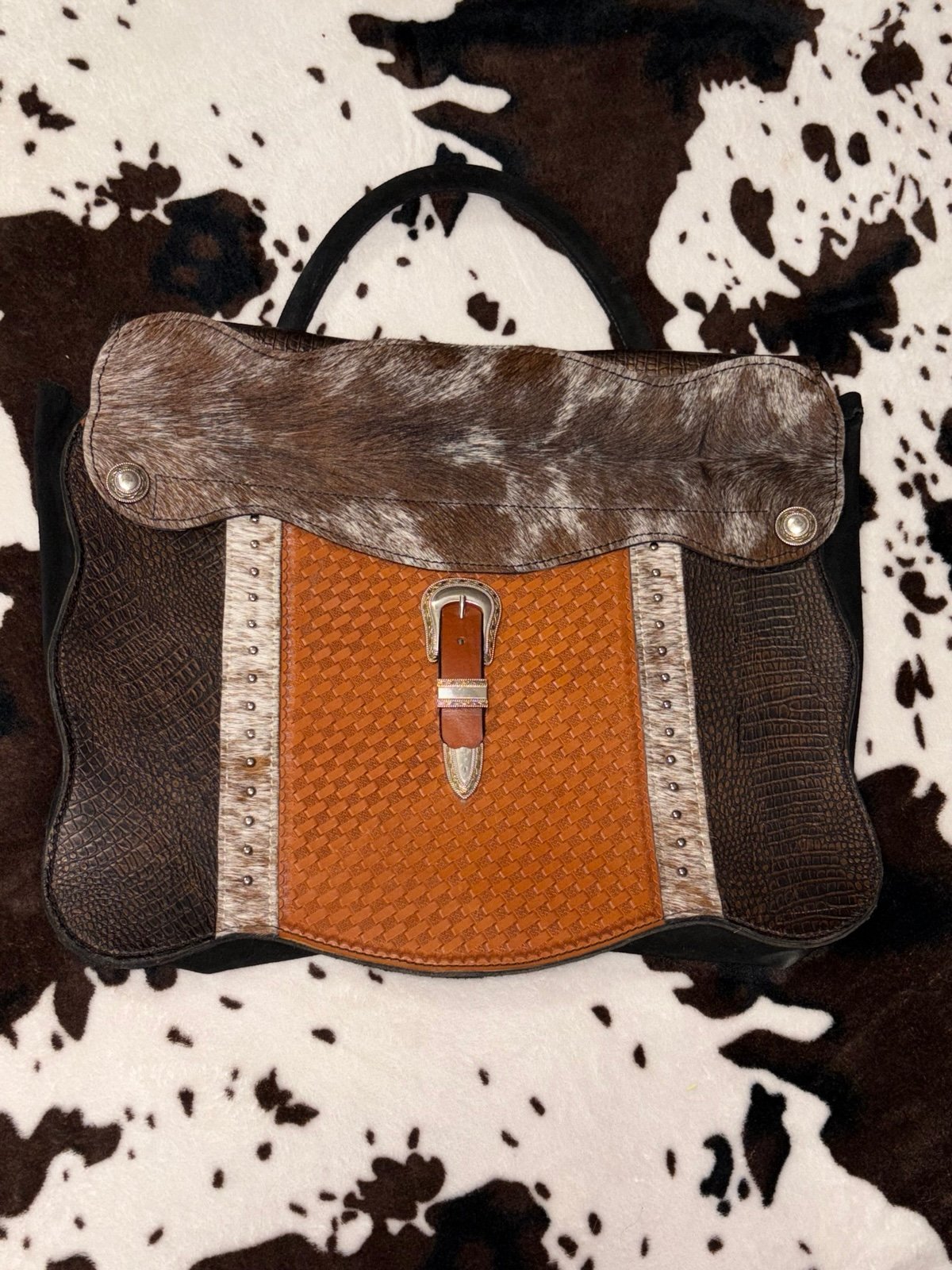 Cowhide business bag