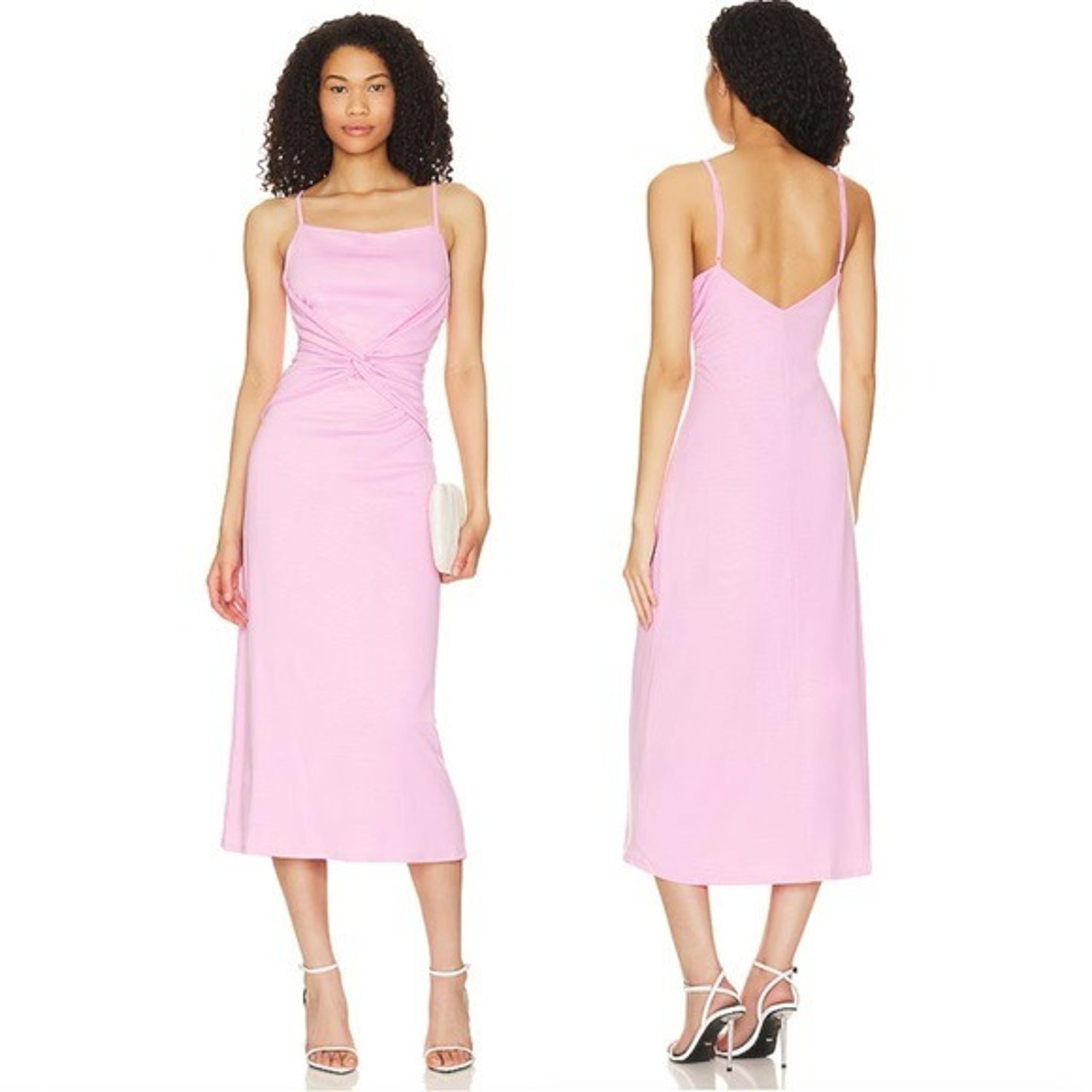 NWT BCBGeneration Knot Front Midi Dress in Pink XS