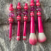 Rose Pink M&M Makeup Brush Set #M5
