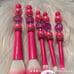 Rose Pink M&M Makeup Brush Set #M5