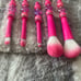 Rose Pink M&M Makeup Brush Set #M5