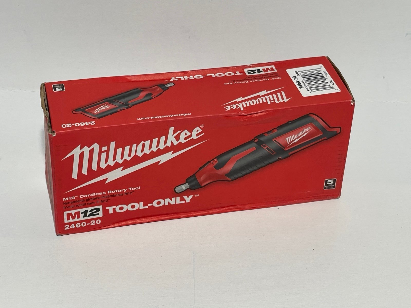 Milwaukee 2460-20 M12 12V Lithium-Ion Cordless 1/8 Collet Rotary Tool,