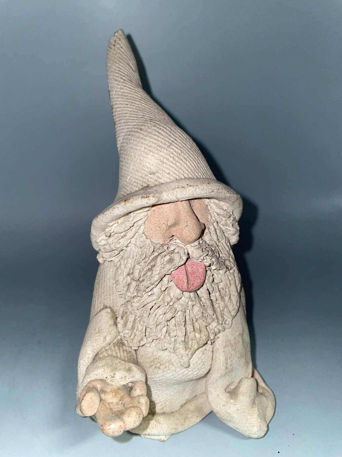 Artisian Pottery Wizard By Sculptor Don White Signed & Dated 1992