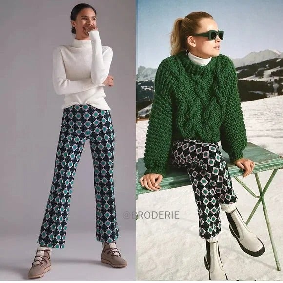 Anthropologie Maeve Kick Flare Pants