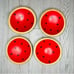Wooden watermelon hand painted bowls , plates and dough bowl decorative accents