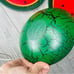 Wooden watermelon hand painted bowls , plates and dough bowl decorative accents