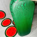 Wooden watermelon hand painted bowls , plates and dough bowl decorative accents