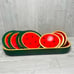 Wooden watermelon hand painted bowls , plates and dough bowl decorative accents