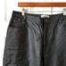 Bagatelle 90's Vintage High Waisted Straight Leg Genuine Leather Pants Black 16