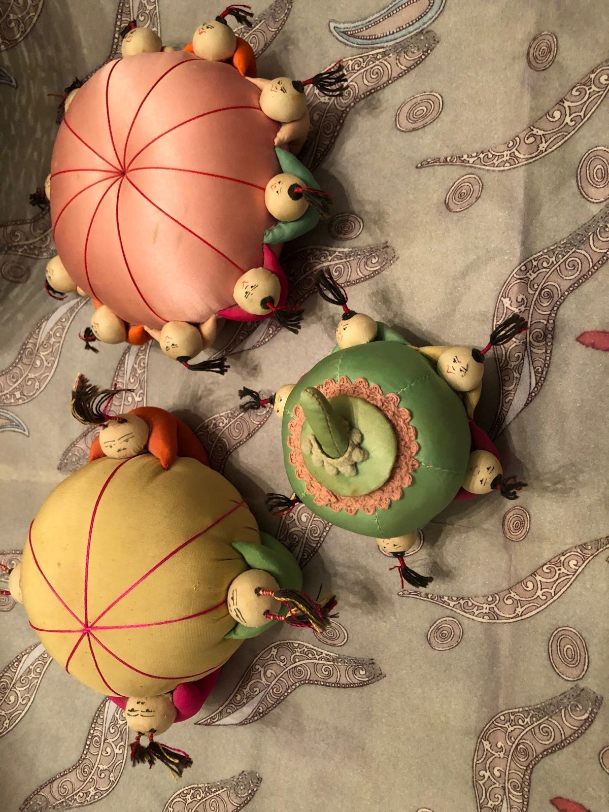 Vintage Asian Pin Cushions -3