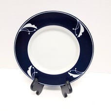 Dansk Indigo Bread Salad Plate/Japan/Dansk Flora Line/Blue & White Porcelain