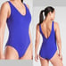 NWT Athleta Seychelles One Piece Swimsuit S 4/6 Yacht Blue 98 #531214