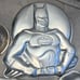 Vintage 6 piece cake pan set Barney, Cinderella, Batman, dinosaurs, leaf & bundt