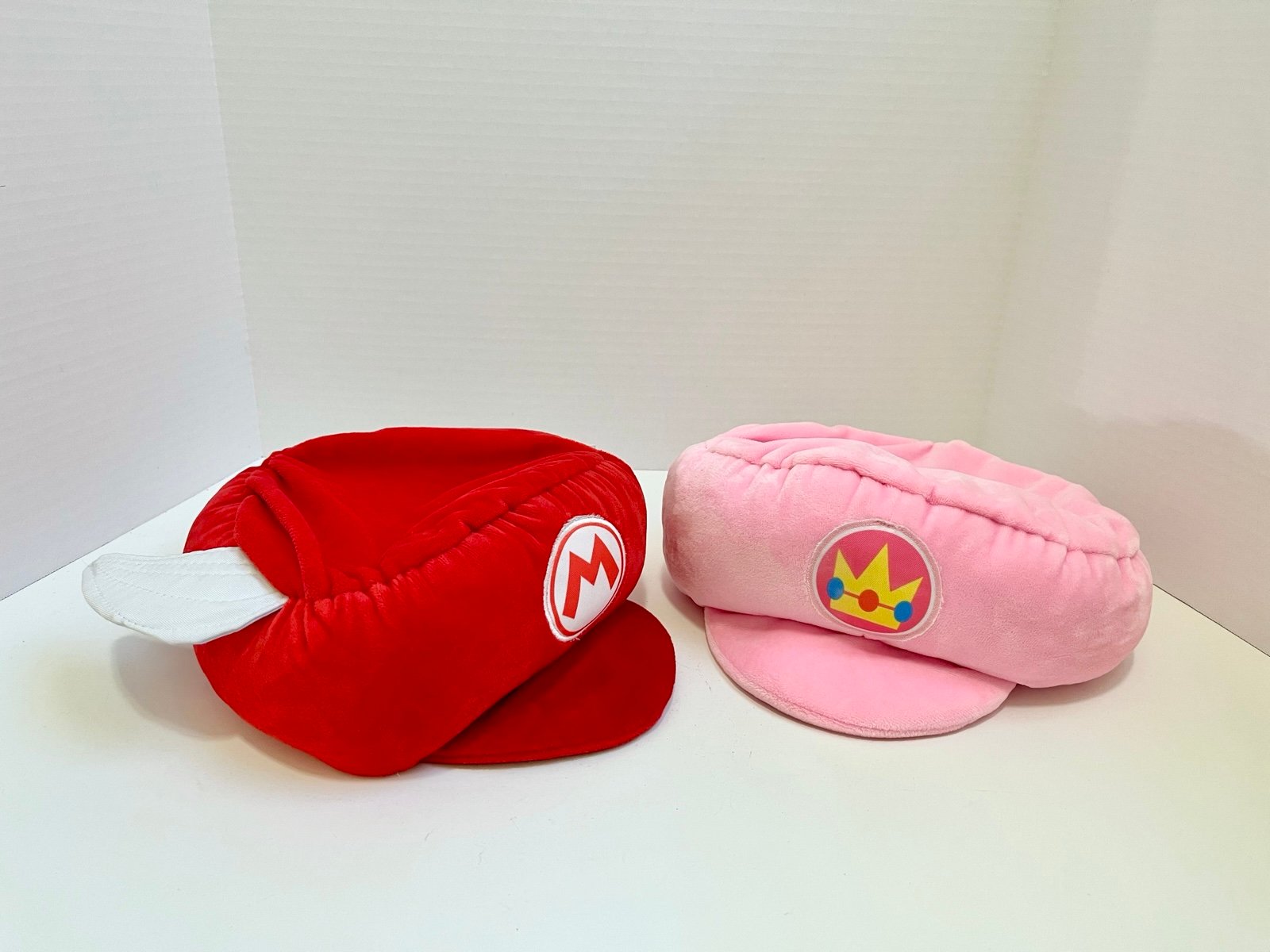 Super Mario Red Winged Hat Princess Peach Pink Plush Cap One Size Nintendo World