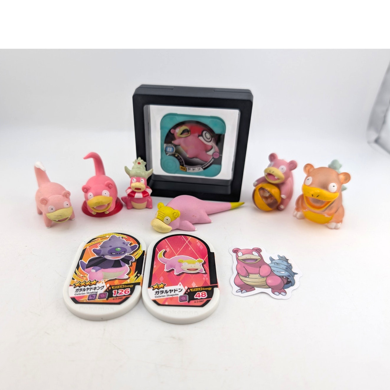 Slowpoke Slowbro Slowking lot figures Pokemon Center Bandai Tomy Mezastar Tretta