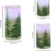 Flameless Candle 3 LED Christmas Tree Candles Flickering Battery Operated