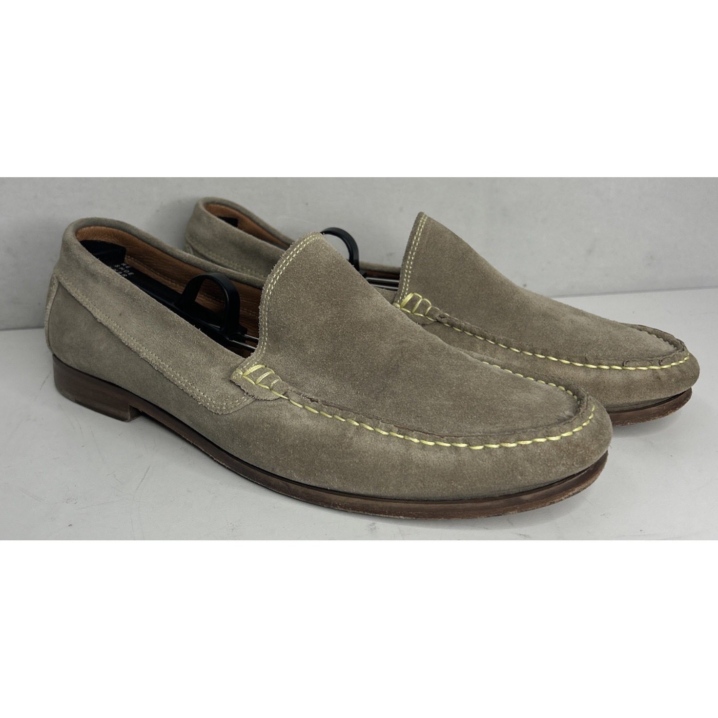 Donald J Pliner Nate Sand Suede Loafers Men's Size 9 Made In Italy Slip On