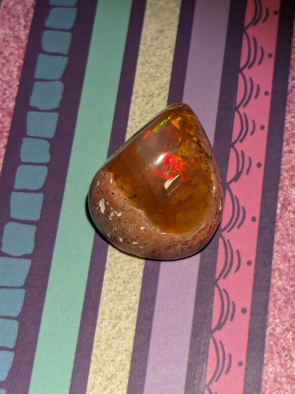 12cts. Beautiful Cantera Fire Opal Cabochon