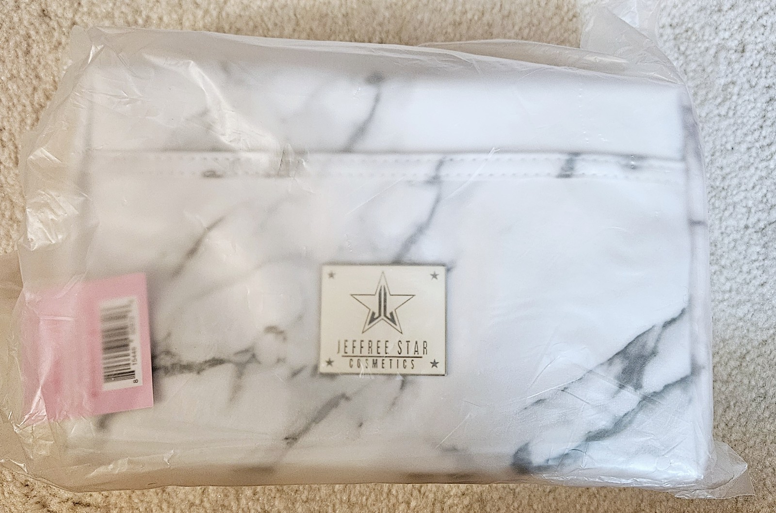 Jeffree Star White Marble Makeup Bag