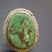 VINTAGE STERLING SILVER TURQUOISE RING. # 541