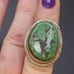 VINTAGE STERLING SILVER TURQUOISE RING. # 541
