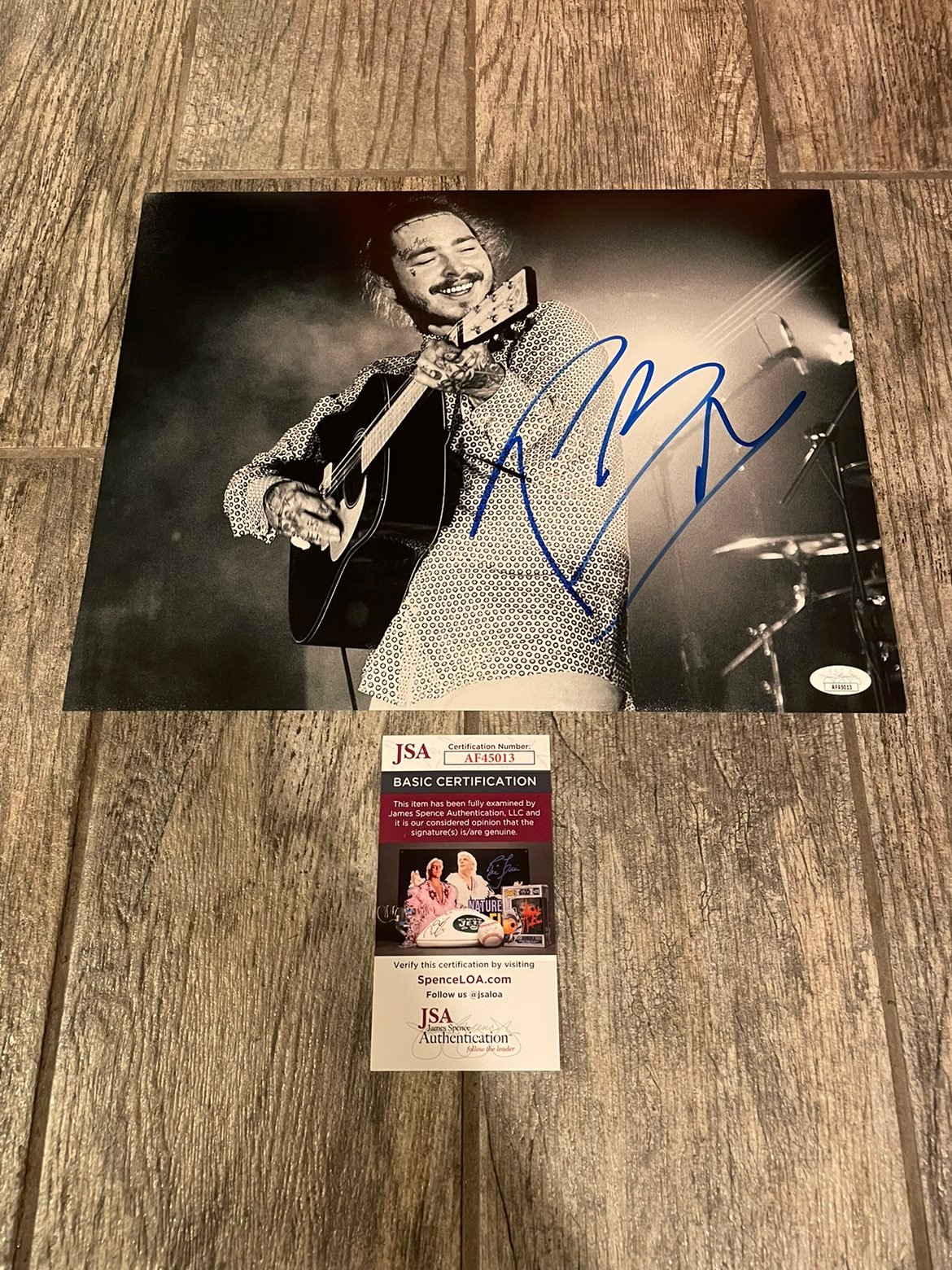 POST MALONE SIGNED 11X14 PHOTO AUTOGRAPHED JSA COA RAPPER ROCKSTAR