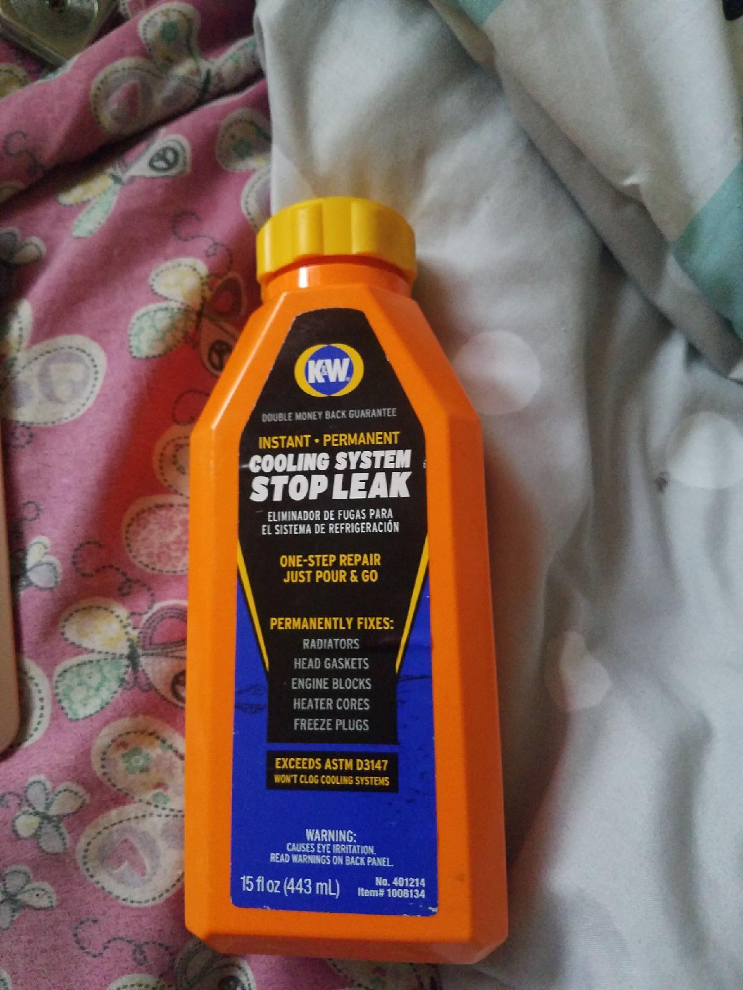 K&W brand cooling system stop leak.